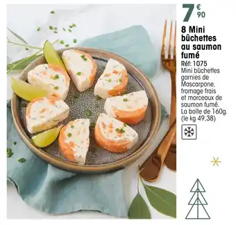 Croque Gel 8 Mini bûchettes au saumon fumé offre