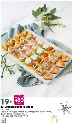 Croque Gel 32 Canapés soirée tentation offre