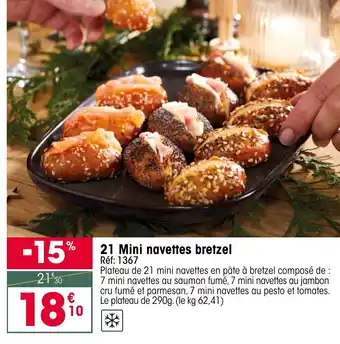 Croque Gel 21 Mini navettes bretzel offre