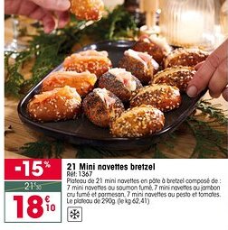 Croque Gel 21 Mini navettes bretzel offre