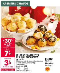 Croque Gel Le lot de 2 barquettes de 8 mini briochettes offre
