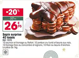 Croque Gel Sapin surprise 40 toasts offre