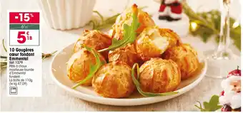 Croque Gel 10 Gougères cœur fondant Emmental offre