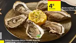 Carrefour Huîtres marennes oléron filiere qualite carrefour offre