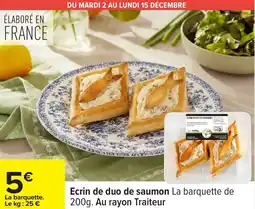 Carrefour Ecrin de duo de saumon offre