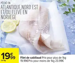 Carrefour Filet de cabillaud offre