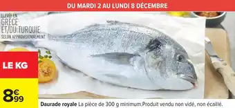 Carrefour Daurade royale offre