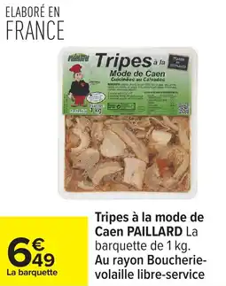 Carrefour Tripes à la mode de caen paillard offre