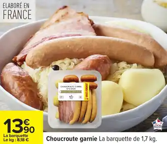 Carrefour Choucroute garnie offre