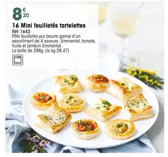 Croque Gel 16 Mini feuilletés tartelettes offre