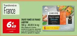 Netto Labeyrie truite fumée de france offre