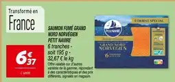 Netto Petit navire saumon fumé grand nord norvégien offre