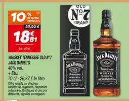 Netto Jack daniel's whiskey tennessee old n°7 offre