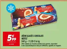 Netto Nestlé bûche glacée 3 chocolats offre