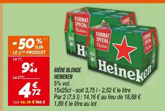 Netto Heineken bière blonde offre