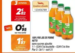 Netto Netto 100% pur jus de pomme offre