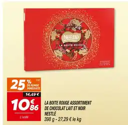 Netto Nestlé la boîte rouge assortiment de chocolat lait et noir offre
