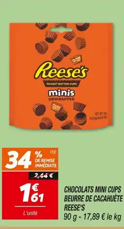Netto Reese's chocolats mini cups beurre de cacahuète offre