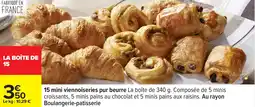Carrefour 15 mini viennoiseries pur beurre offre
