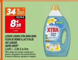 Netto Xtra lessive liquide bora bora fleur de monoï & lait d'aloe super croix(b) offre