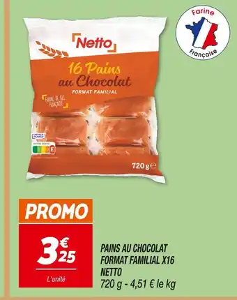 Netto Netto pains au chocolat offre