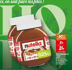 Netto Nutella pâte à tartiner noisettes et cacao offre