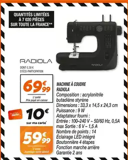 Netto Radiola machine à coudre offre