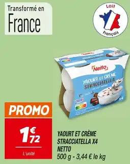 Netto Netto yaourt et crème stracciatella offre