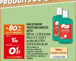 Netto Netto bain de bouche protection complète offre