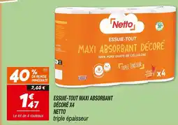 Netto Netto essuie-tout maxi absorbant décoré offre