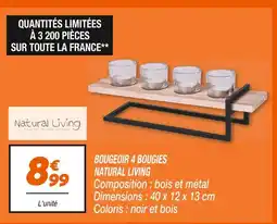 Netto Natural living bougeoir 4 bougies offre