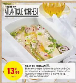 Intermarché Hyper Filet de merlan offre