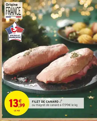 Intermarché Hyper Filet de canard offre