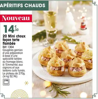 Croque Gel 20 Mini choux façon tarte flambée offre