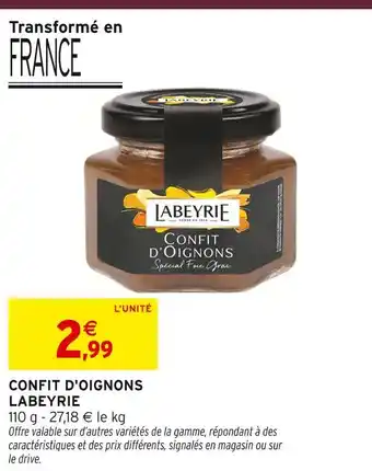 Intermarché Hyper Labeyrie confit d'oignons offre