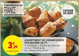 Intermarché Hyper Assortiment de viennoiseries pur beurre x8 offre
