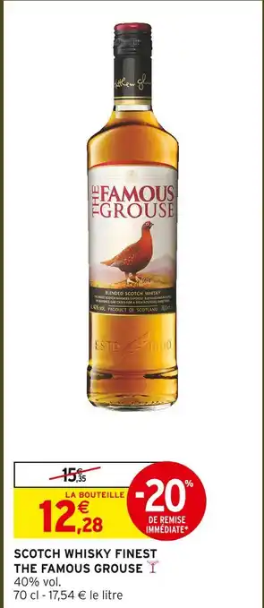 Intermarché Hyper The famous grouse scotch whisky finest offre