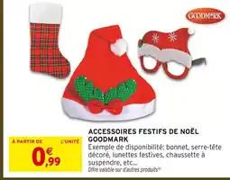 Intermarché Hyper Goodmark accessoires festifs de noël offre
