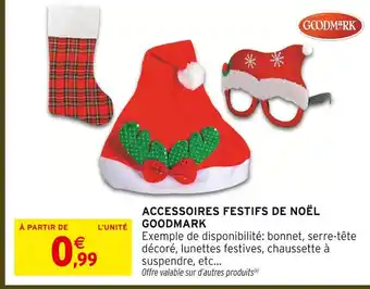 Intermarché Hyper Goodmark accessoires festifs de noël offre
