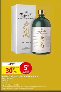 Intermarché Hyper Togouchi whisky japonais blended premium offre