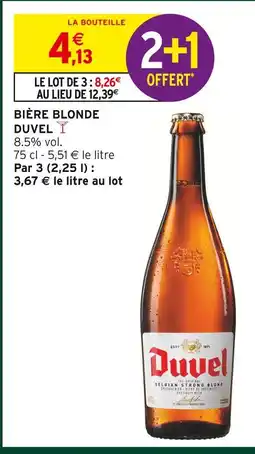 Intermarché Hyper Duvel bière blonde offre