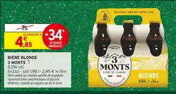 Intermarché Hyper 3 monts bière blonde offre