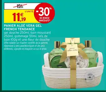 Intermarché Hyper Panier aloé vera gel french tendance offre