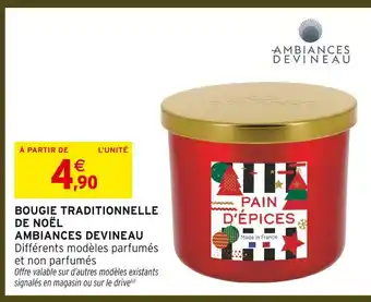 Intermarché Hyper Ambiances devineau bougie traditionnelle de noël offre