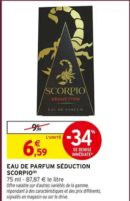 Intermarché Hyper Scorpio eau de parfum séduction offre