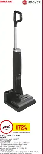 Intermarché Hyper Hoover aspirateur balai 2en1 offre