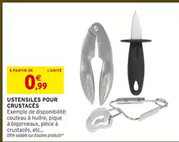 Intermarché Hyper Ustensiles pour crustacés offre