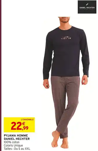 Intermarché Hyper Daniel hechter pyjama homme offre