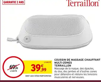 Intermarché Hyper Terraillon coussin de massage chauffant multi-zones offre