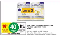 Intermarché Hyper Nivea soin visage jour anti-rides extra fermeté q10 power fps15 offre